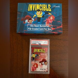 SOLD!! INVINCIBLE NYCC 2025 Excl PSA 10 28/50 Invincible/Omni/Eve Signagraph A10
